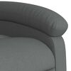 vidaXL Fauteuil de massage inclinable Gris fonc&eacute; Tissu