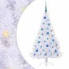 vidaXL Sapin de No&euml;l artificiel avec 150 LED Blanc 150 cm PVC et Acier