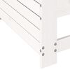 vidaXL Canapé de jardin accoudoir avec coussin blanc bois massif pin