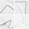 vidaXL Duvet d'hiver avec oreiller 3 pcs Blanc Plume de canard