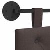 vidaXL T&ecirc;te de lit suspendue Marron fonc&eacute; 150 x 55 x 7 cm tissu