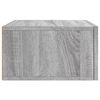 vidaXL Tables de chevet murales 2 pcs sonoma gris 35x35x20 cm