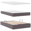 vidaXL Lit avec rangement et matelas Gris 120 x 190 cm Simili cuir