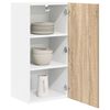 vidaXL Armoire suspendue Ch&ecirc;ne Sonoma et Blanc 40 x 31 x 80 cm