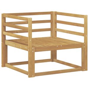 vidaXL Sofa de milieu ext&eacute;rieur Bois d'Acacia Massif Blanc