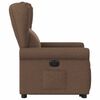 vidaXL Fauteuil inclinable &eacute;lectrique marron tissu