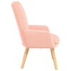 vidaXL Fauteuil relaxant Rose 63 x 67 x 94 cm tissu