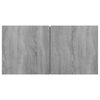 vidaXL Armoires TV suspendues Sonoma gris 2 pcs 60x30x30 cm Bois