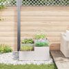vidaXL Cache-pot de jardin Argent 100 x 100 x 48 cm Acier inoxydable