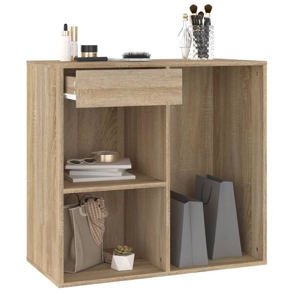 vidaXL Armoire cosm&eacute;tique Ch&ecirc;ne sonoma 80x40x75 cm Bois d'ing&eacute;nierie