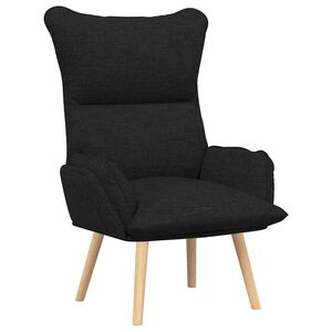 vidaXL fauteuil Noir 69 x 74 x 93 cm Tissu et Contreplaqu&eacute;