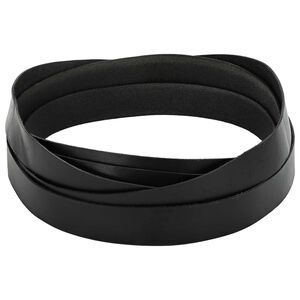 vidaXL Sangle en Cuir Noir 200 x 4 cm Cuir