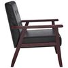 vidaXL Fauteuil noir similicuir