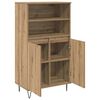 vidaXL Haut Armoire Marron 60 x 36 x 110 cm Bois d'ing&eacute;nierie