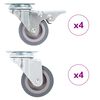 vidaXL 8 pcs Roulettes pivotantes 50 mm