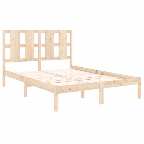 vidaXL Cadre de lit sans matelas 140x200 cm bois massif de pin