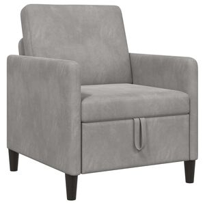 vidaXL Sofa avec rangement Gris clair 72 x 78 x 87 cm Polyester