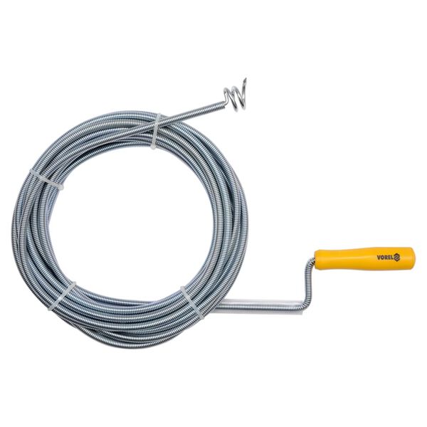 VOREL Tari&egrave;re de vidange 10 m x 9 mm Jaune