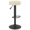 vidaXL Tabourets de bar lot de 2 crème velours
