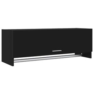 vidaXL Garde-robe noir 100x32,5x35 cm bois d'ing&eacute;nierie