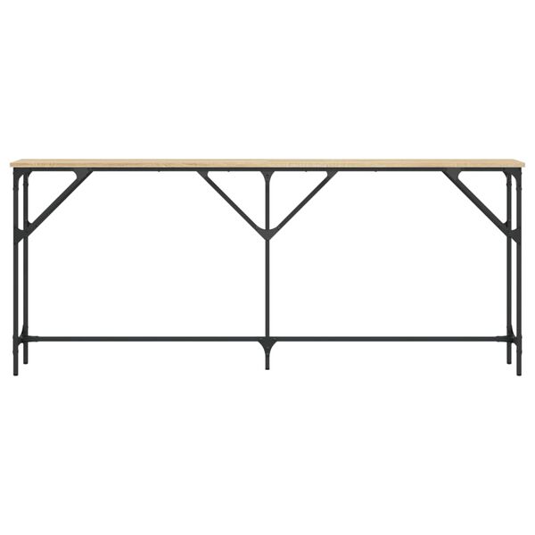 vidaXL Table console ch&ecirc;ne sonoma 180x23x75 cm bois d'ing&eacute;nierie