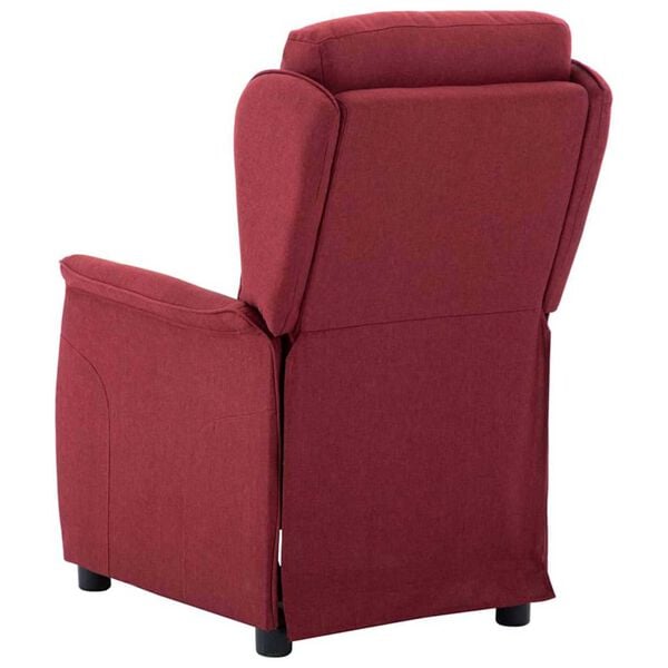 vidaXL Fauteuil inclinable Rouge bordeaux 67.5 x 93.5 x 101.5 cm tissu