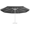 vidaXL Tissu de remplacement pour parasol d'ext&eacute;rieur Anthracite 515cm