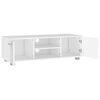 vidaXL Meuble TV Blanc 110x40x35 cm Bois d'ing&eacute;nierie
