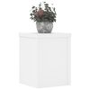 vidaXL Supports pour plantes 2 pcs blanc 15x15x20 cm bois d'ing&eacute;nierie