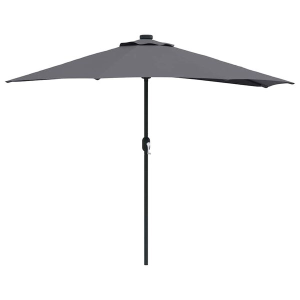 vidaXL Parasol de jardin Anthracite 294 x 150 x 224 cm tissu
