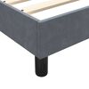 vidaXL Sommier &agrave; lattes de lit et matelas gris fonc&eacute; 90x210 cm velours