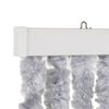 Travellife Rideau de porte Chenille Stripe 185x56 cm Gris et blanc