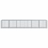 vidaXL Panier gabion avec couvercle 600x100x100 cm fer galvanisé