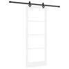 vidaXL Porte coulissante ORKDAL Blanc et Noir 83 x 211 cm