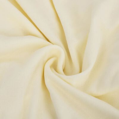 vidaXL Housse extensible de canapé Crème Jersey de polyester