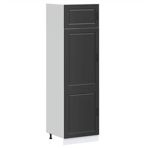 vidaXL Armoire de cuisine Porto noir bois d'ing&eacute;nierie