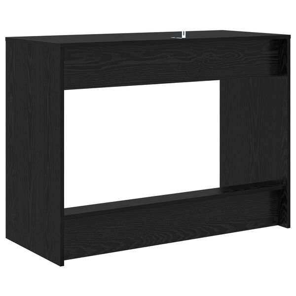 vidaXL Bureau de lit Ch&ecirc;ne noir 100 x 45 x 75 cm Bois d'ing&eacute;nierie