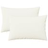vidaXL Housse de coussin 2 pc HEERLEN Blanc 30 x 50 cm Tissu