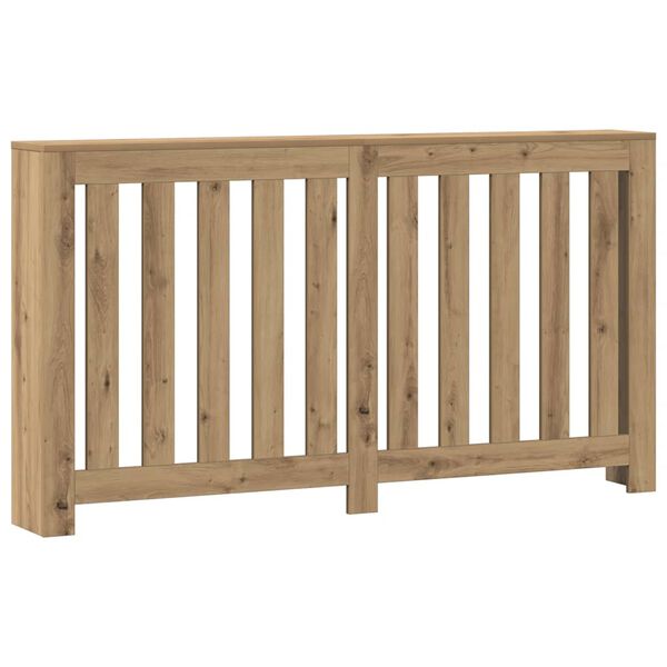 vidaXL Cache-radiateur ch&ecirc;ne artisanal 149x20x82 cm bois d'ing&eacute;nierie