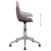 vidaXL Chaise pivotante de bureau Taupe Tissu