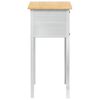 vidaXL Table console avec tiroir Blanc 73 x 35 x 73 cm Pin massif