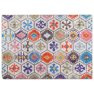 vidaXL Tapis lavable multicolore 80x150 cm antid&eacute;rapant