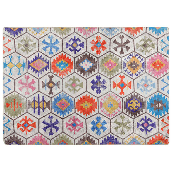 vidaXL Tapis lavable multicolore 80x150 cm