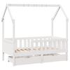 vidaXL Cadre de lit enfant avec tiroirs sans matelas 80x170 cm bois