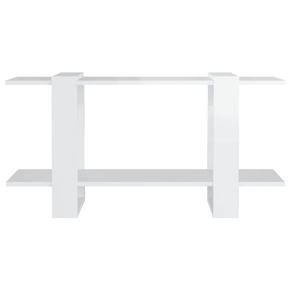 vidaXL Biblioth&egrave;que Blanc brillant 100x30x51 cm bois d'ing&eacute;nierie