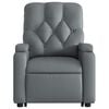 vidaXL Fauteuil inclinable Gris Similicuir