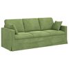 vidaXL Ensemble de Canap&eacute;s 2 pcs Vert clair 198 x 78 x 80 cm Velours