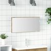 vidaXL Miroir ch&ecirc;ne artisanal 80 x 37 cm Verre et Bois Ing&eacute;nierie