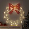 vidaXL Couronne avec 80 LED Blanc chaud 92 x 92 x 9,5 cm Acrylique