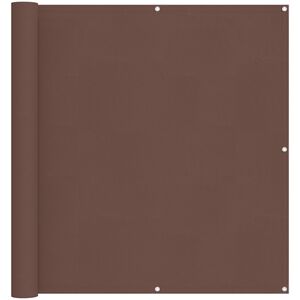 vidaXL &Eacute;cran de balcon Marron 110 x 500 cm Tissu Oxford